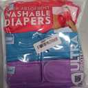 Paw Inspired Washable Reusable Dog Diapers Female, Cloth Dog Diapers, Dogs in Heat, Dog Incontinence (Assorted (White Lining), Medium (3 Ct.))