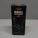 GRILLART Grill Brush for Outdoor Grill Bristle Free - Reinforced Grill Cleaner Scraper BBQ Brush - Replaceable Head Barbecue Grill Cleaning Brush - Safe BBQ Accessories Grill Tools - Gifts for Men/Dad (Black)