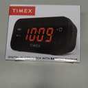 Timex Alarm Clock with Large Display, Digital Alarm Clock for Bedroom Includes 120V Universal Power Adapter (T121B - Black)