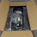 Vivihomety Utility Slim Storage Cart with Wheels, 4 Tier Small Rolling Cart with Wood Top, Metal Kitchen Bathroom Laundry Room Organization Trolley with Handle for Narrow Space – Black