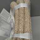 Small Woven Storage Baskets 12X8X5 Decorative Rope Bins for Organizing Shelves, Closets, and Toys, Empty Gift Baskets, Cute Organizer Basket for Home and Office (white and brown regular)