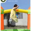 Outfunny Bounce House with Slide, Inflatable Bouncy House for Kids 3-12, Outdoor&Indoor, Bounce Area 8'x8', Capacity 400 lb - Green