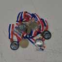 Quelay Fishing Medals 2" Fishing Award Medals with Neck Ribbons Fish Competition Trophy Prizes for Deep Sea Fishermen