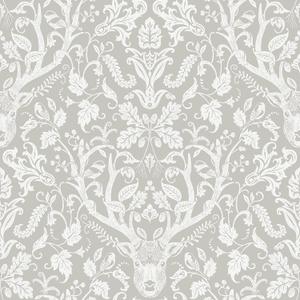 NuWallpaper Taupe Escape to The Forest Peel & Stick Wallpaper