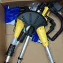 Electric Weed Wacker: Grass String Trimmer with 12V 2.0Ah Batteries & Fast Charger - Cordless Lightweight Cutter/Edger/Mower with 2 Types Blades for Garden Yard Lawn, Yellow