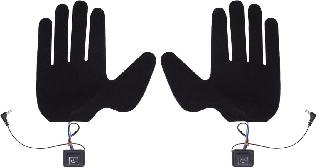 Electric Heated Gloves Pads, USB Heated Gloves Pad Insert Liner, 5 Finger Glove Heater for Winter Driving, Typing, Running, Etc
