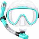Seovediary Snorkel Set Adults Snorkeling Gear Anti-Fog Panoramic View Swim Mask Dry Top Snorkel Kit with Carry Bag for Snorkeling Scuba Diving Swimming Travel