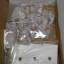 Riakrum 3 Pcs Christmas Snowflake Lights Decorations Snowflake Tabletop Decor Xmas Night Lights Battery Operated Christmas Centerpiece Light Indoor for Holiday Winter Party Decor