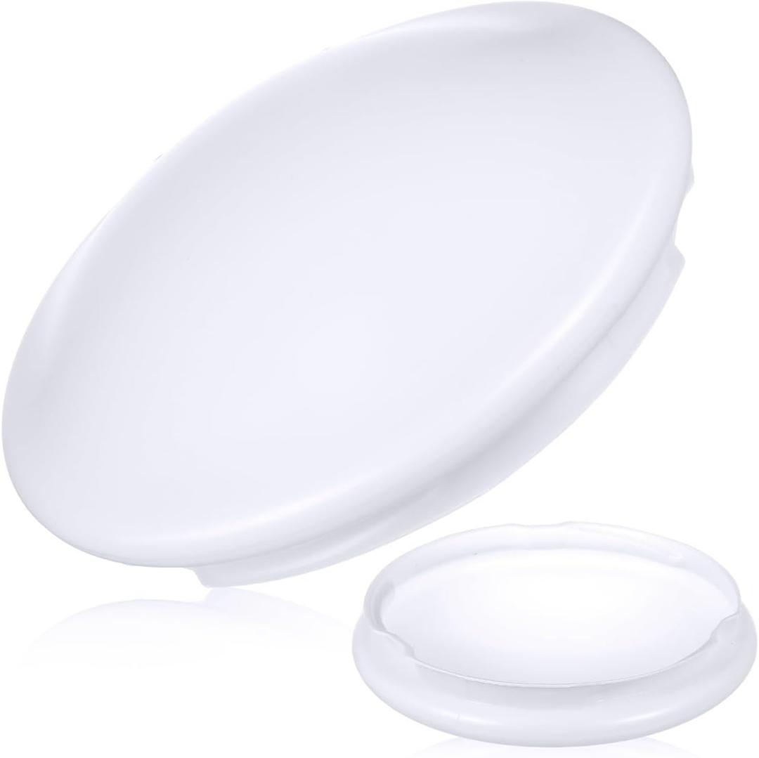 Angoily Ceiling Fan Light Covers, Clip on Ceiling Light Cover, Plastic Replacement Lamp Shade Clip on Ceil Lampshade for Bedroom Bathroom Kitchen Dining Lighting Fixture Accessories White