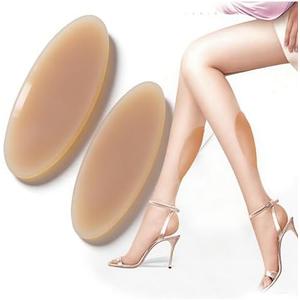 Yosoo Health Gear Adhesive Calf Pads, Soft Silicone Calf Corrector, 120g/Pair Calf Pads Skin Color Self Adhesive Correct Leg Shape Women Leg Corrector for Calfs, Skin Friendly Visually