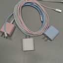 Hzevn 20W USB C Fast Charging for iPhone 17 Air/16/15 Pro Max,3Pack Colorful Mixed Charger Block with Braided Long USB C to C Cables (6/6/10ft) Compatible with iPhone16/15 Pro/15 Plus/iPad Pro (White+Pink+Blue)