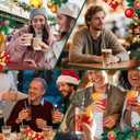 3 x Christmas Paper Straws Green Red Striped7.75 inch, Biodegradable Disposable Holiday Drinking Straws, Party Decoration Straws - 100 Pack (Classic stripes-100)