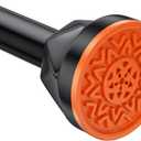 Shower Curtain Rod 32-80 Inches, No Drilling Tension Curtain Rod, Rust Proof Adjustable Spring Rods for Bathroom and Window, Stainless Steel, Black