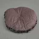 vctops Velvet Soft Round Chair Pads Cute Gradient Pom Pom Indoor Dining Chairs Cushion (Pink, Diameter 16")