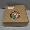 Christmas Garland with Light,Lighted Snowy Red Berries Holly Leaves Garland for Fireplace Mantle Indoor Outdoor Christmas Decoration 6.5FT Pre-lit Battery Operated Xmas String Lights 2 Pack