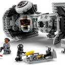 LEGO Star Wars TIE Bomber Model Building Kit, Star Wars Toy Starfighter with Gonk Droid Figure, Darth Vader Minifigure and Lightsaber, Collectible Star Wars Gift for 9 Year Olds, 75347