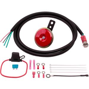 FARBIN UTV Horn Kit with Wire harness and Button Switch for Polaris RangerRZR Golf Cart,Can-Am Maverick Kawasaki Motorcycles Side by Side Dune Buggy Sportsman Sand Rail,etc