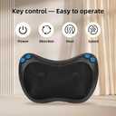 ACKIND Shiatsu Neck and Back Massager Pillow with Heat, Portable, EasytoClean, Massager for NPain Deep Tissue Kneading for Neck, Shoulder, Leg, Car and Home Use for Gift