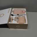 Coffee Mug Warmer Set, ±1°F Precision Temperature Control Smart Heated Mug for Desk, Electric Coffee Warmer with Auto Shut Off & RealTime Temp Display, Gifts for Men Women, 15oz Ceramic Mug, Pink