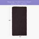 Bigacogo Chunky Knit Throw Blanket for Couch, 40x80 inches, 100% Hand Knitted with Thick Jumbo Chenille Yarn, Cozy Soft Large Rope Knot Cable Crochet Blankets for Sofa Bed Living Room, Chocolate