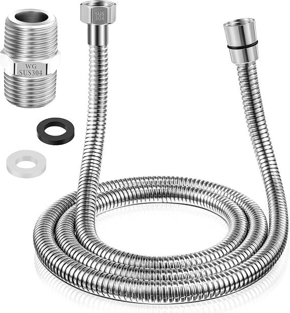 Dreyoo 1 Pack 39 Inch Shower Hose with Shower Extension Connector