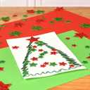 4 x READY 2 LEARN Glitter Foam Stickers - Red and Green Stars - Pack of 168 - Self-Adhesive - Stickers for Christmas Crafts and Holiday Party Favors