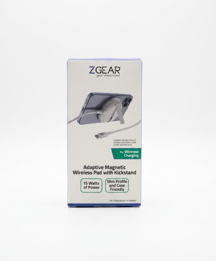 ZGEAR Adaptive Magnetic Wireless Pad with Kickstand