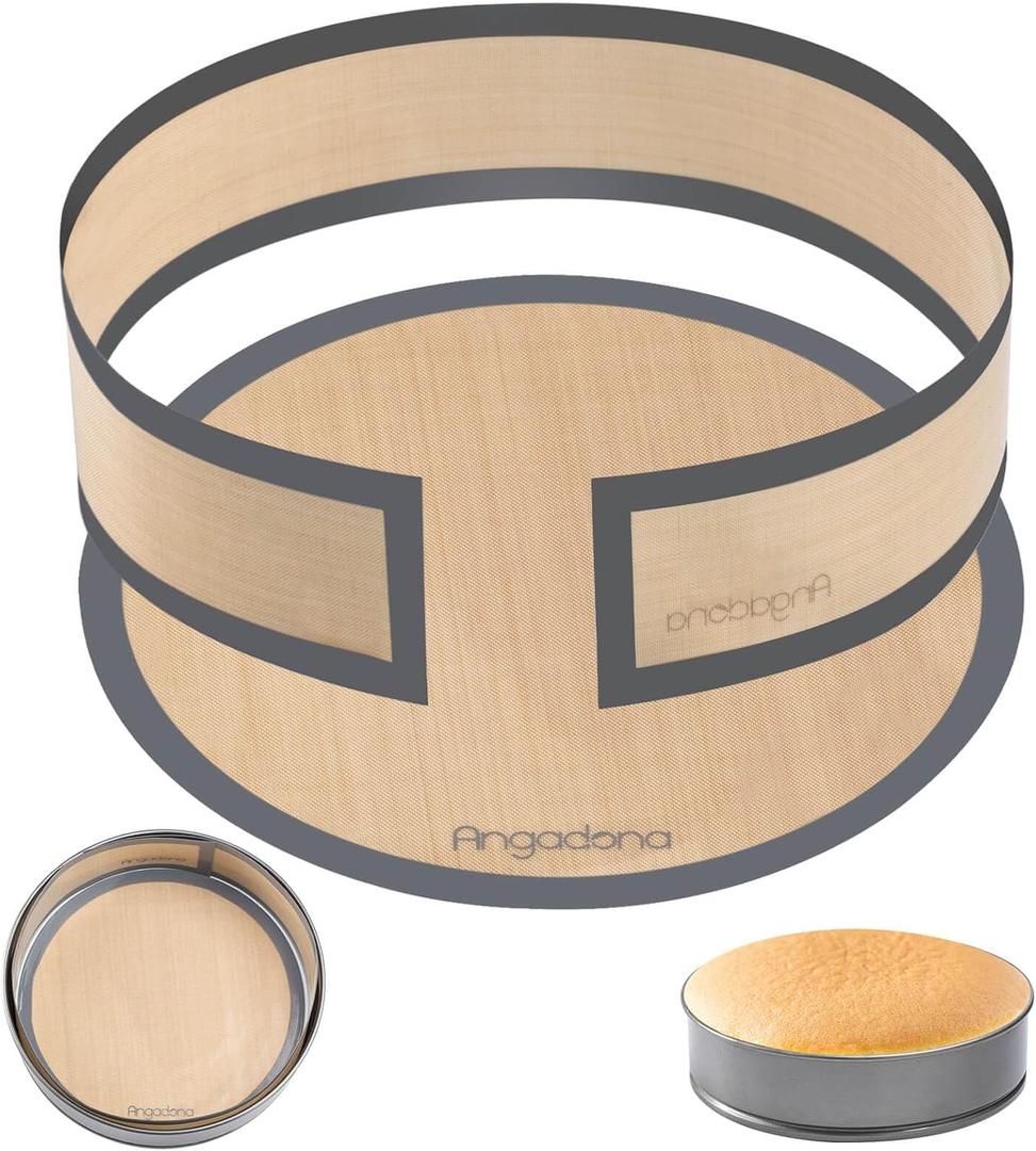 Silicone Baking Mat for Springform Pan 10 inch, Prevent cake from Sticking to Bottom and Side,Easy Clean & Non Sick Silicone Baking mat for Cheesecake Pan