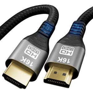 16K 10K 8K HDMI 2.2 Cable 3.3FT, 96Gbps Ultra High Speed HDMI Braided Cord, Support 16K@60Hz 8K@60Hz 4K@120Hz eARC HDCP 2.2&2.3 HDR10+ Dolby for PS5 PlayStatio5 Xbox Series X Apple TV 4K