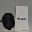 Heelay Dog Poop Bag Holder, Hands Free Cute Dog Poop Bag Dispenser for Leash with Big Opening Pet Waste Bag Holder Zippered Pouch with Carabiner Hook Waterproof Pet Poop Bag Holder Black