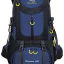 50L/60L Large Camping Backpack,Lightweight Hiking Trekking For Men Women Large Capacity Mountaineering Waterproof Bag (Dark blue, 50L)