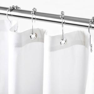 Felisa Extra Long Fabric Shower Curtain Liner with 6 Magnets,72W x 90L, Waterproof & Hotel Quality Shower Liner for Bathroom,Soft Cloth Shower Curtain Liner,Machine Washable,White,Cortina de Bao