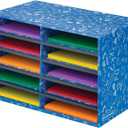 Bankers Box Classroom Collection 10-Compartment Mail Sorters, 19.5" x 12.375", Blue (3384201)
