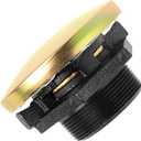 Transfer Tank Vented Fuel Cap w/Threaded Neck,Diesel Tank Cap with 2 Inch Base,Fuel Venting Pressure Gas Fill Lid for Diesel Transfer/Auxiliary/Storage Truck Tool Box (Gold)