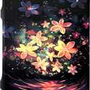 Meetravel Luggage Cover Washable Suitcase Cover Suitcase Protector Anti-scratch Fits 28-30 Inch Luggage (River Flower, XL)