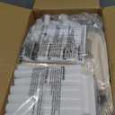 Besrey Kids Play Tent 2 in 1 with Padded Mat and Lights, Large Kids Playhouse with 2 Doors & 4 Windows, Indoor & Outdoor, Christmas Toddler Tent, 51" x35" x 51" (White)