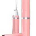 Sieane Long Ventilated Electric Toothbrush Travel Case, Portable Holder, Fits Most Standard Straight Electric Toothbrushes (Pink)