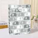 2 x Cute Gender Neutral Elephants Extra Large Gift Bag - 17" x 12.5" (1 Pc.) - Ideal for Baby Showers, Birthdays, Gender Reveal Parties, and More, 1 Count