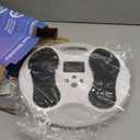 EMS Foot Massager for Neuropathy, NMES Foot Stimulator for Neuropathy Feet Nerve Electric Foot Massager for Circulation and Pain Relief with 4 TENS Unit Muscle Stimulator Pads (White)