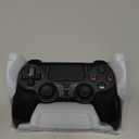 Quevati Wireless Controller for PS-4, Dual Vibration Game Joystick/Motion Sensing/Touchpad/Speaker/3.5mm Audio Jack Headphone, Upgraded Six-Axis Sensor, Compatible with PS4/Slim/Pro Console/PC (black)