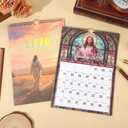 2 x 2026 calendar-wall calendar January-December Calendar Bible Theme wall calendar 11.7 x 8.2 Wall Calendar ffor Office Home Planning & Organizing