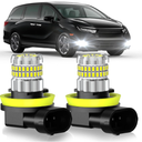 Fit for Honda Odyssey 2005-2022 Fog Light Bulbs or DRL, 13000LM Super Bright 360° Illumination Fog Lights, 6000K Cool White Upgraded 4014 Chips Fog Lamp, Pack of 2