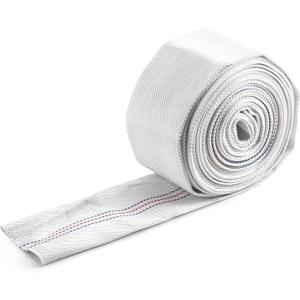 QWORK Backwash Hose, 2" ID x 30 FT Flexible Discharge Fire Hose, Lightweight Polyester Flat Water Hose, Sump Pump Hoses Drain Hose for Outdoor Lawn Garden Park Car Cleaning Pool