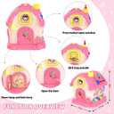 Toddler Toys for 1 Year Old Girl Gifts, 12-in-1 Montessori Musical House Toddler Learning Toys for 1-2, 1st First Birthday Gifts Baby Girl Boy Gift Toys 6-12 12-18 Months, Pink