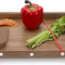 Adaptive One Handed Cutting Board with Peeler,Bread Stops & Steel Spikes - Handicap Kitchen Tools - Perfect for Amputees,Stroke Victims,Elderly - Handicapped Kitchen Board