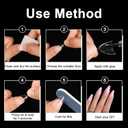 600Pcs French Almond Nail Tips - ANERNAI Half Cover Extra Short Nail Tips with Matte Clear Acrylic Gel Kit False Nails for Extension DIY Salon 12 Sizes