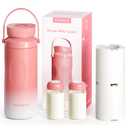 Portable Bottle Cooler for Breastmilk Travel 2 Pack Breastmilk Cooler Reusable 22oz Portable Chiller with 24 Hours BPA Free
