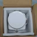 Ceramic Coffee Canister with Airtight Lid and Scoop, Large 74 Fl Oz / 2.2 L Kitchen Food Storage Container Jar for Grounds Coffee, Beans, Tea, Sugar, Flour, Cereal, Nuts, Cookie, White