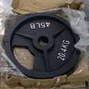 Fitvids 2-Inch Olympic Cast Iron Weight Plate for Strength Training & Weightlifting, Multiple Sizes