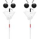 8Pcs Halloween Mouse Costume Accessories Set Blind Mouse Costume Kit including Headbands Round Sunglasses Folding Blind Cane White Gloves for Halloween Party Favor Accessories